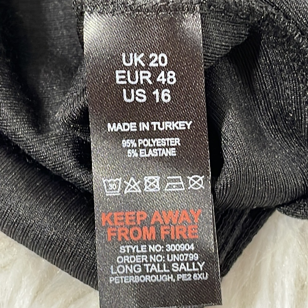 LTS Tall Black Cut Out Detail Mini Dress Size 16 NEW - Picture 11 of 15
